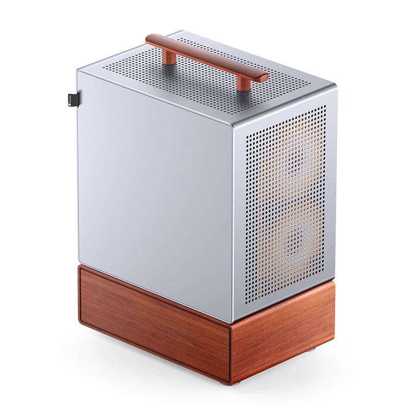 Jonsbo T7 Mid Tower mATX cristal templado - Plata