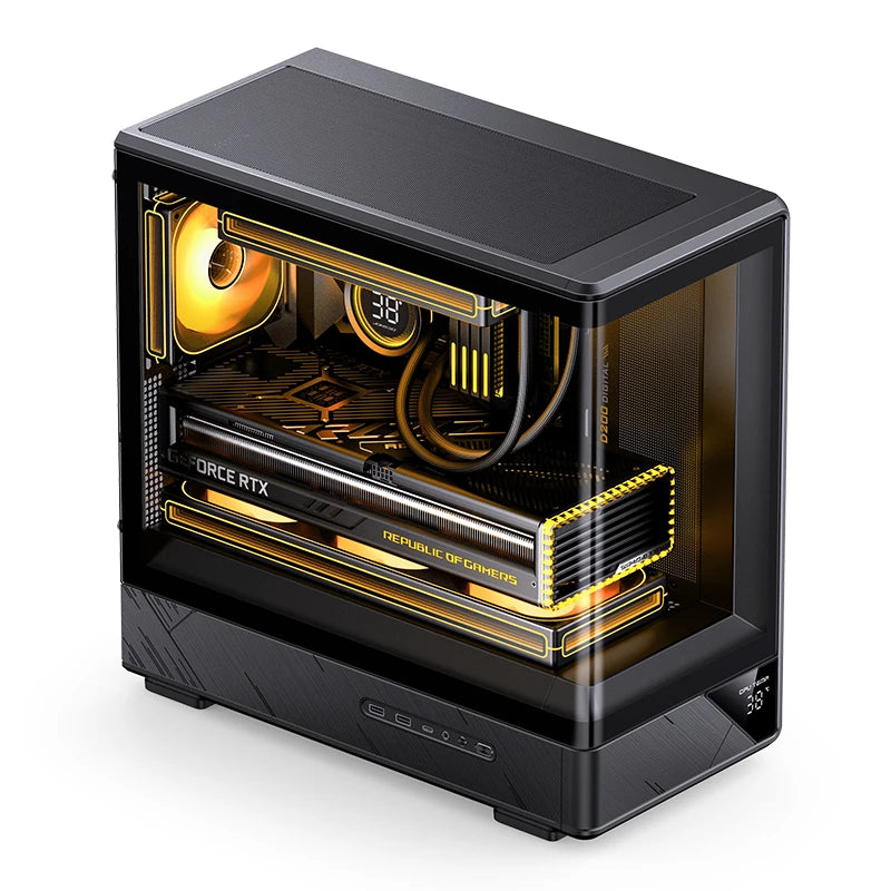 Jonsbo D200 Midi-Tower Caja gaming mATX - Negro