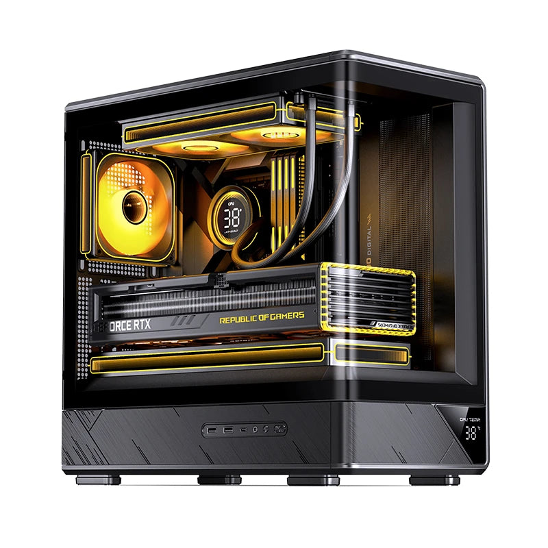 Jonsbo D200 Midi-Tower Caja gaming mATX - Negro