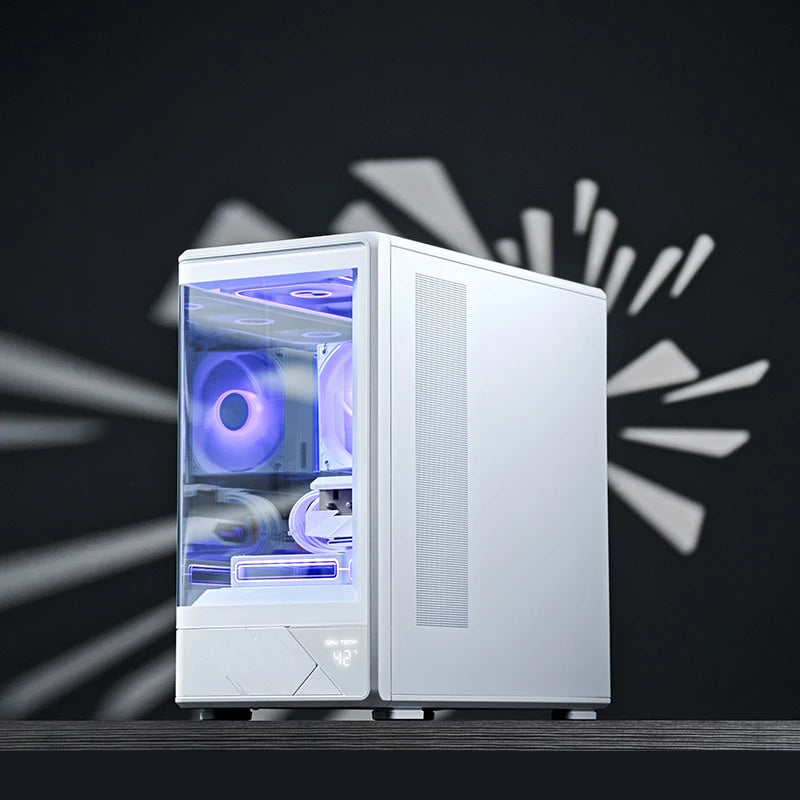 Jonsbo D200 Midi-Tower Caja gaming mATX - Blanco