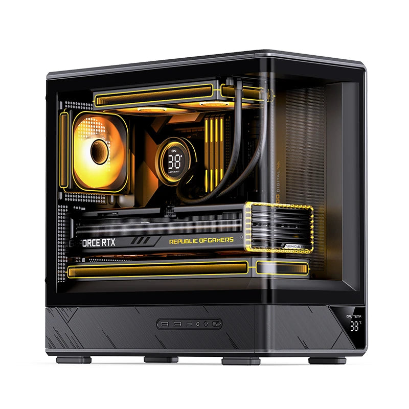 Jonsbo D200 Midi-Tower Caja gaming mATX - Negro