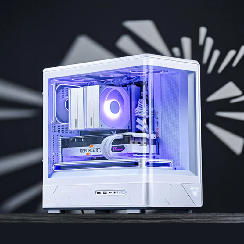 Jonsbo D200 Midi-Tower Caja gaming mATX - Blanco