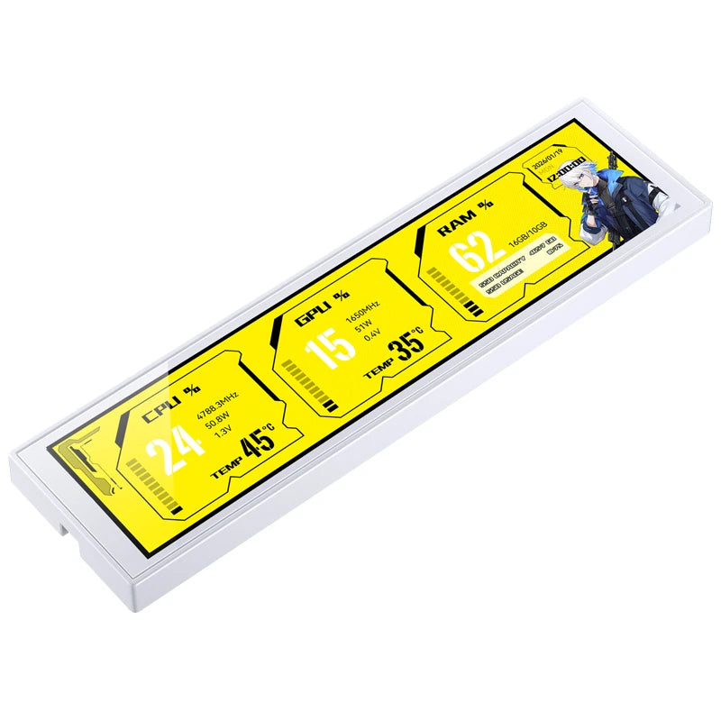 Jonsbo DS916 pantalla IPS 9 con montaje en caja - Blanco