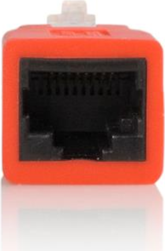 Startech C6CROSSOVER - Adaptador de cruce, RJ-45 (M) a RJ-45 (H), CAT 6, rojo (4)