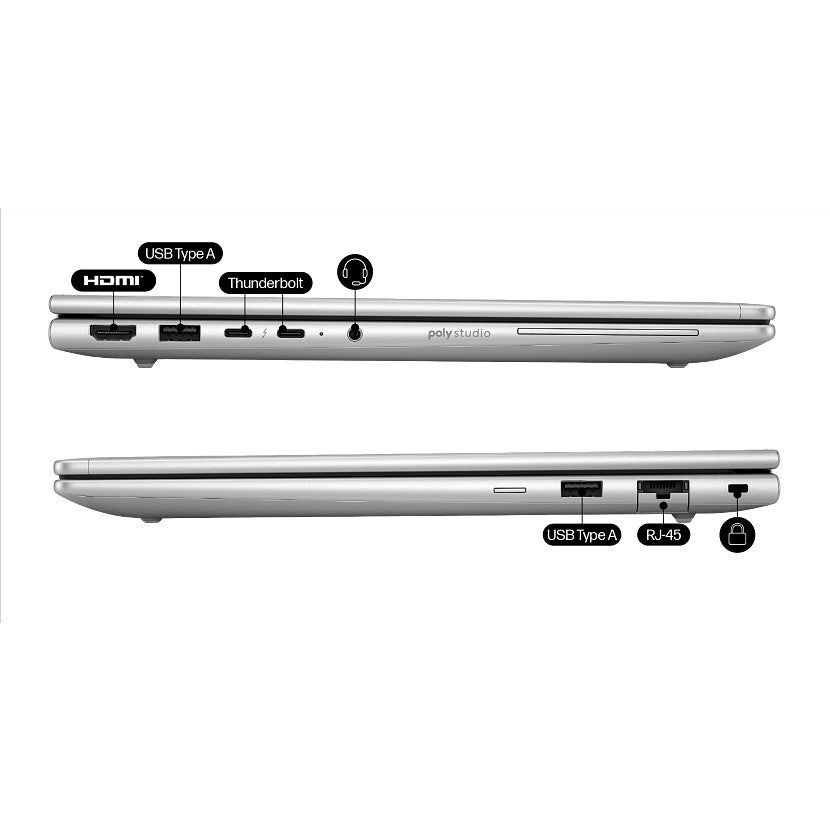 HP EliteBook 6 G1a AI PC AMD Ryzen™ AI 7 250 Laptop 35.6 cm (14") WUXGA 16 GB DDR5-SDRAM 512 GB SSD Wi-Fi 7 (802.11be) Windows 11 Pro Silver (8)