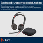 HP Poly Blackwire 5220 Stereo USB-C Headset +3.5mm Plug +USB-C/A Adapter Alámbrico Diadema Business/Everyday USB Tipo C Negro (4)