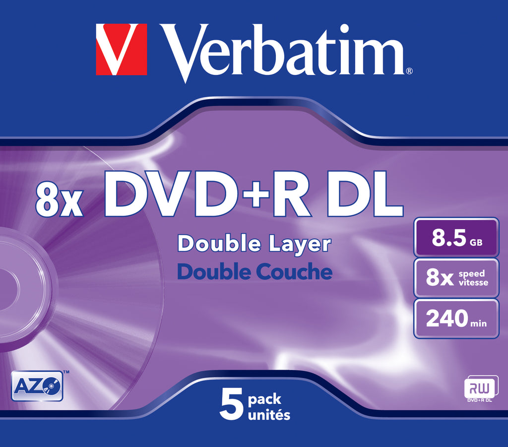 Verbatim 43541 DVD en blanco 8,5 GB DVD+R DL 5 pieza(s) (3)