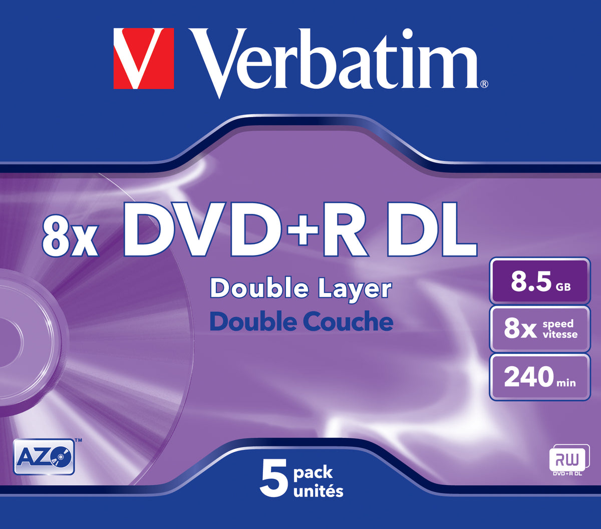 Verbatim 43541 DVD en blanco 8,5 GB DVD+R DL 5 pieza(s) (3)