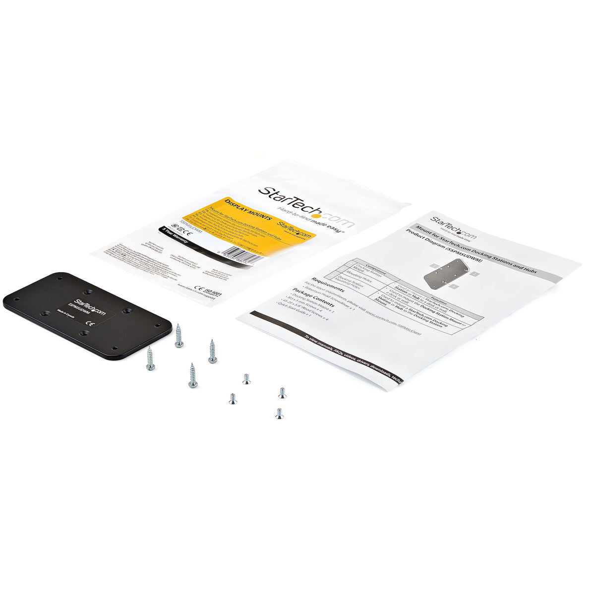 StarTech.com SSPMSUDWM kit de montaje Negro