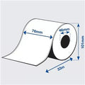 Etiqueta Epson alta brillance 207603304010, rollo continuo 76 mm