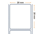 Labels, Zebra, Sintético, Z-Ultimate 3000T Blanco, A: 20 mm, Al: 20 mm, L: 200 mm, C: 76 mm 3012351-T