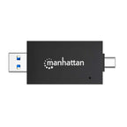 Manhattan 102735 lector de tarjeta USB 3.2 Gen 1 (3.1 Gen 1) Type-A/Type-C Negro, Transparente (9)