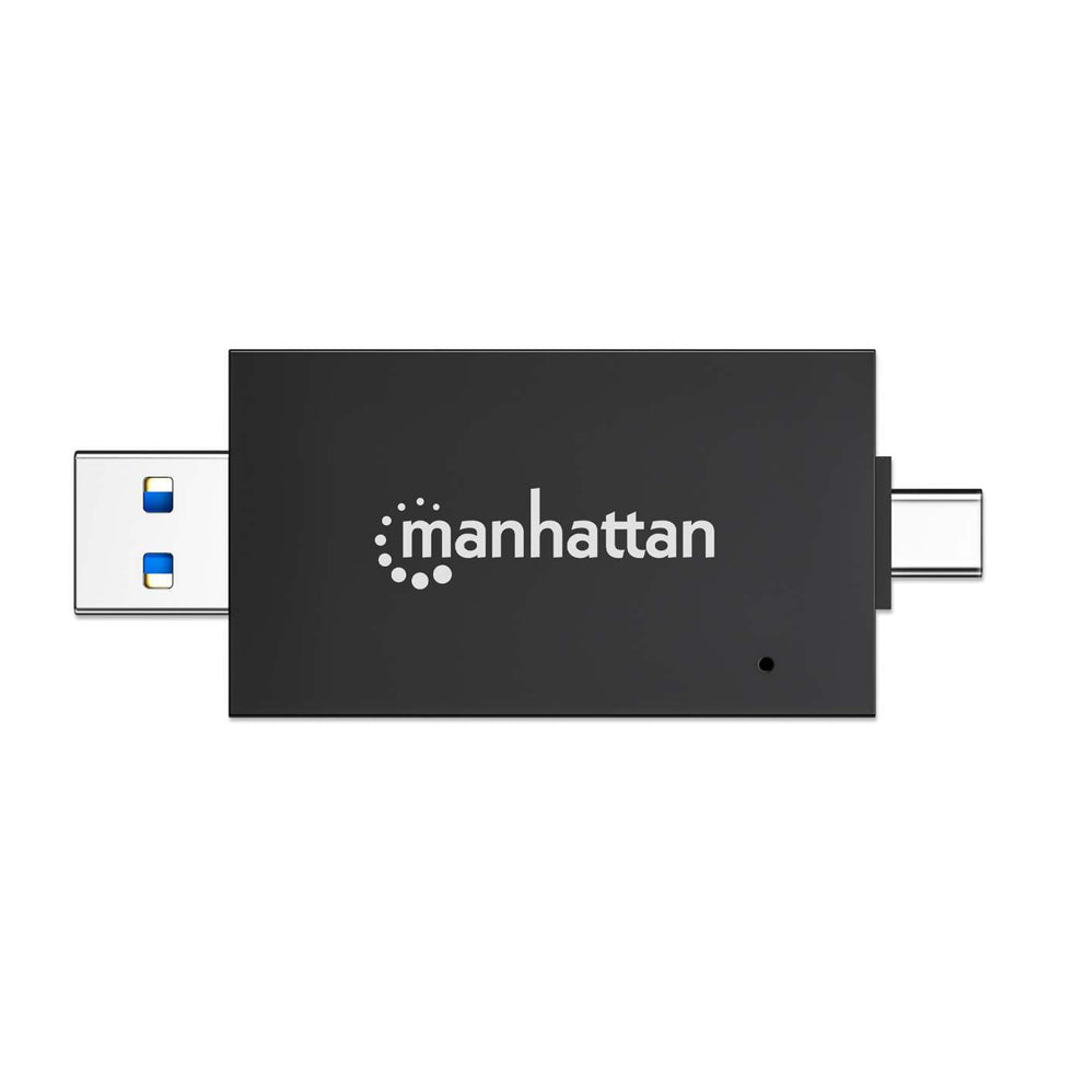 Manhattan 102735 lector de tarjeta USB 3.2 Gen 1 (3.1 Gen 1) Type-A/Type-C Negro, Transparente (9)