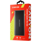 Canyon PB-106 Polímero de litio 10000 mAh Negro