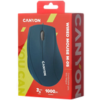 Canyon CNE-CMS05BL ratón USB Tipo A Óptico 1000 DPI