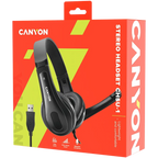 Canyon CNS-CHSU1B auriculares/auriculares con micrófono Con cable De diadema