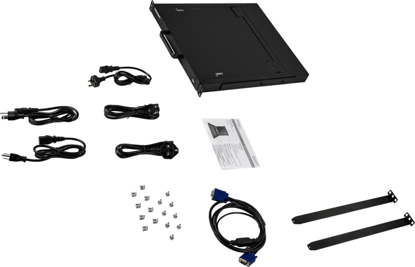 Startech - Teclado QWERTY, KVM para Rack de Servidores de 1 puerto VGA (3)