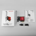 Axagon PCEE-G25 adaptador y tarjeta de red Interno Ethernet 2500 Mbit/s (6)
