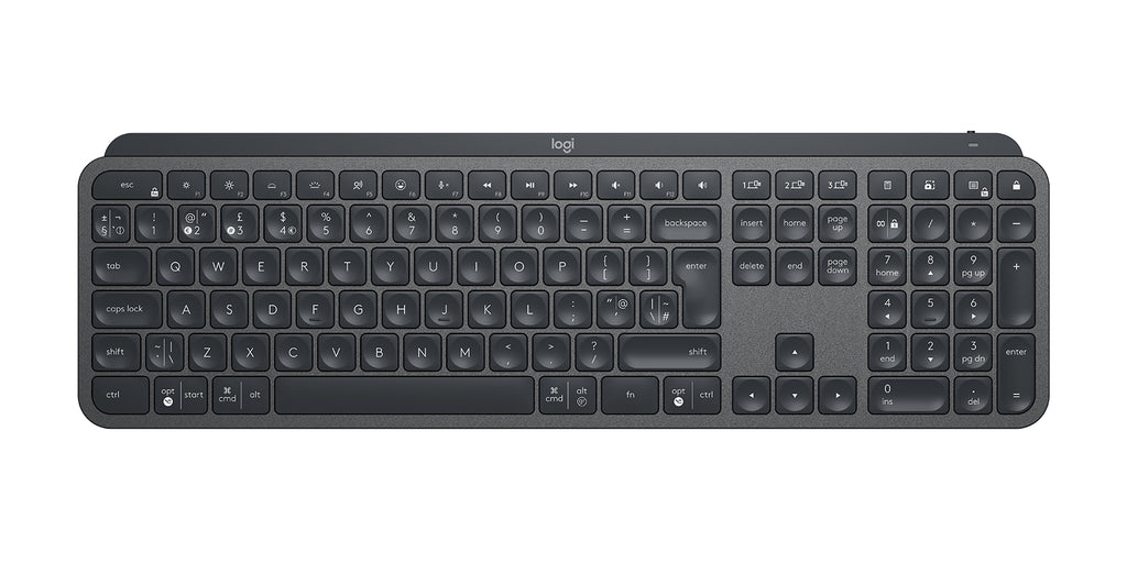 Logitech Master MX Keys for Business teclado Oficina RF Wireless + Bluetooth Inglés internacional Grafito (7)