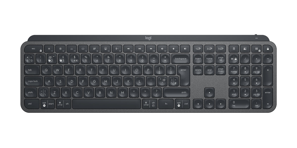 Logitech Master MX Keys for Business teclado Oficina RF Wireless + Bluetooth Inglés internacional Grafito (7)