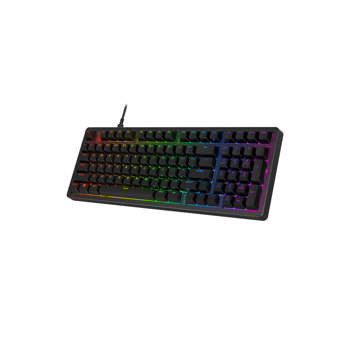 HyperX Origins 2 1800 teclado Juego USB Negro (9)
