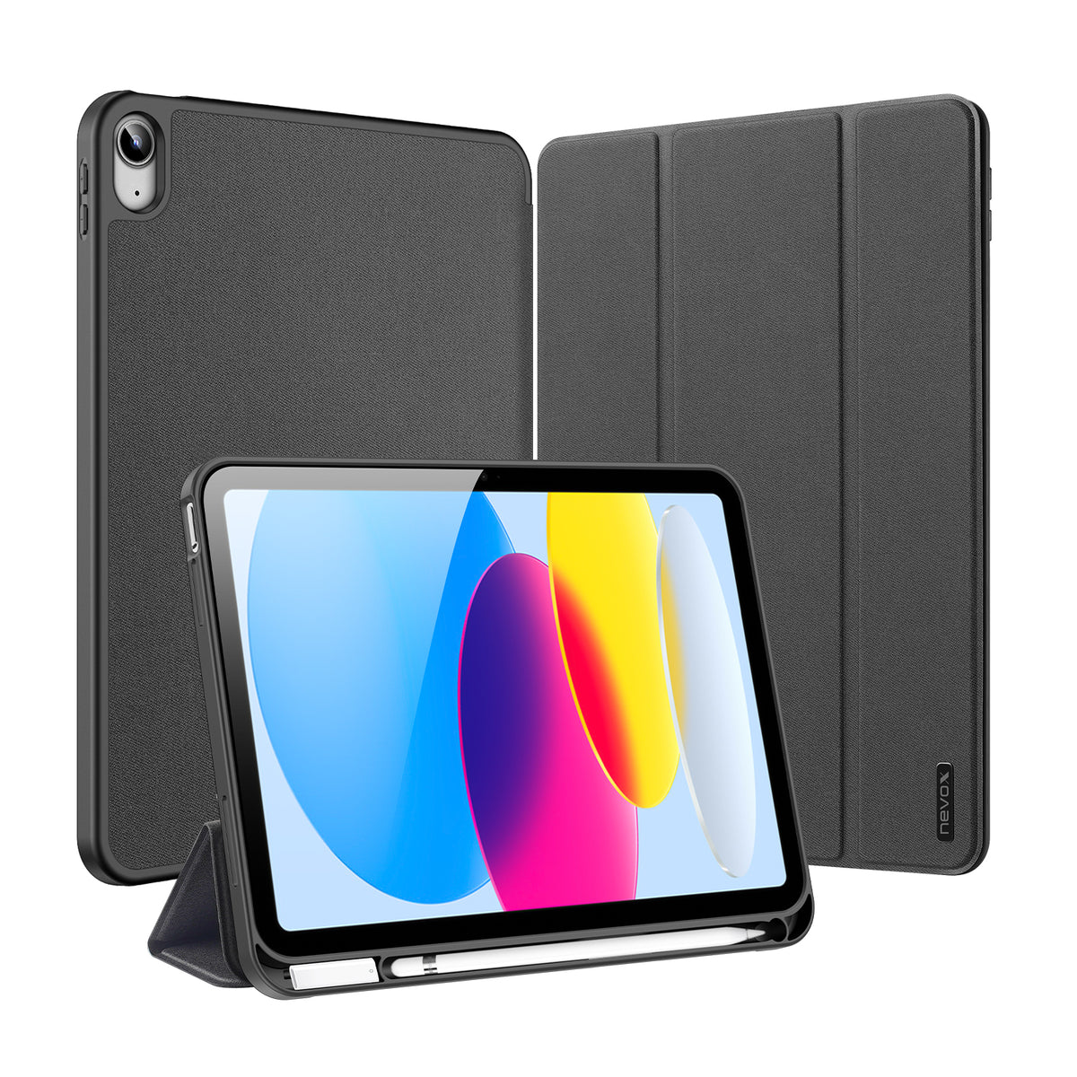 Funda de tablet nevox 2153 27,7 cm Folio Negro