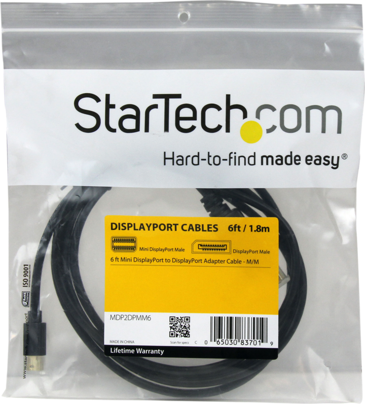 Startech MDP2DPMM6 - 4k, Cable DisplayPort, Mini DisplayPort (M) a DisplayPort (3)