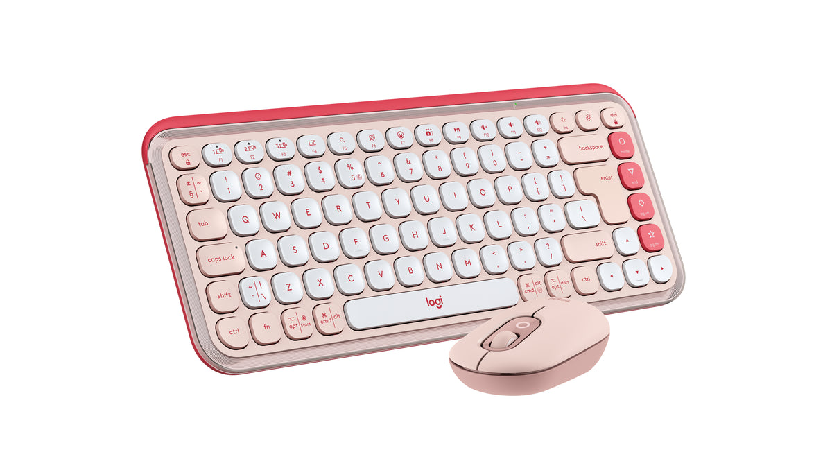 Logitech Pop Icon Combo teclado Ratón incluido Universal Bluetooth QWERTY Internacional de EE.UU. Rosa (5)
