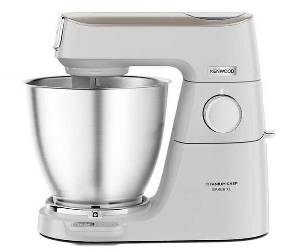 Kenwood Titanium Chef Baker XL KVL65.001WH Robot amasador 1200 W Plata, Blanco