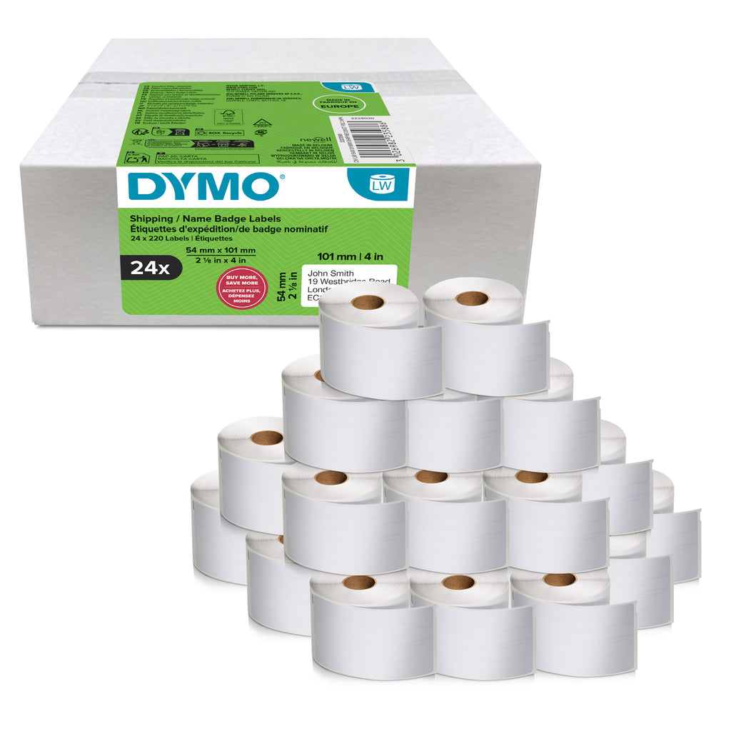 DYMO etiketten LabelWriter ft 101 x 54 mm, wit, 220 etiketten