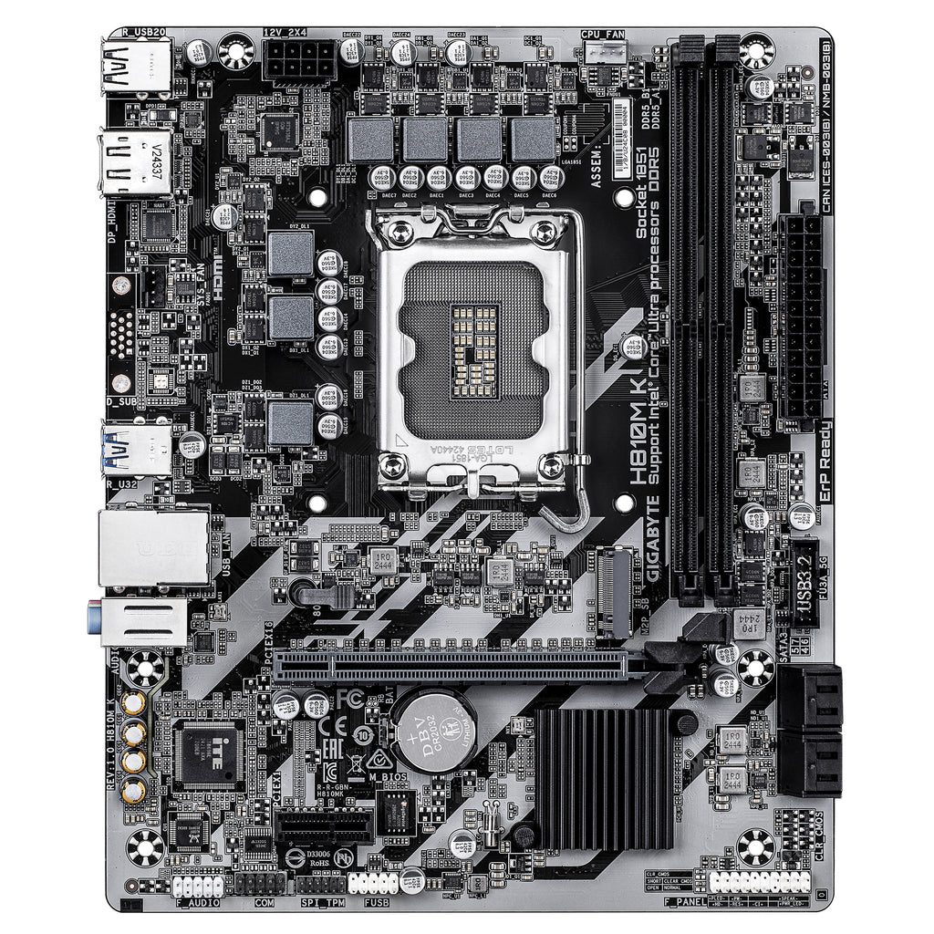 GIGABYTE H810M K placa base Intel H810 LGA 1851 (Socket V1) micro ATX (3)