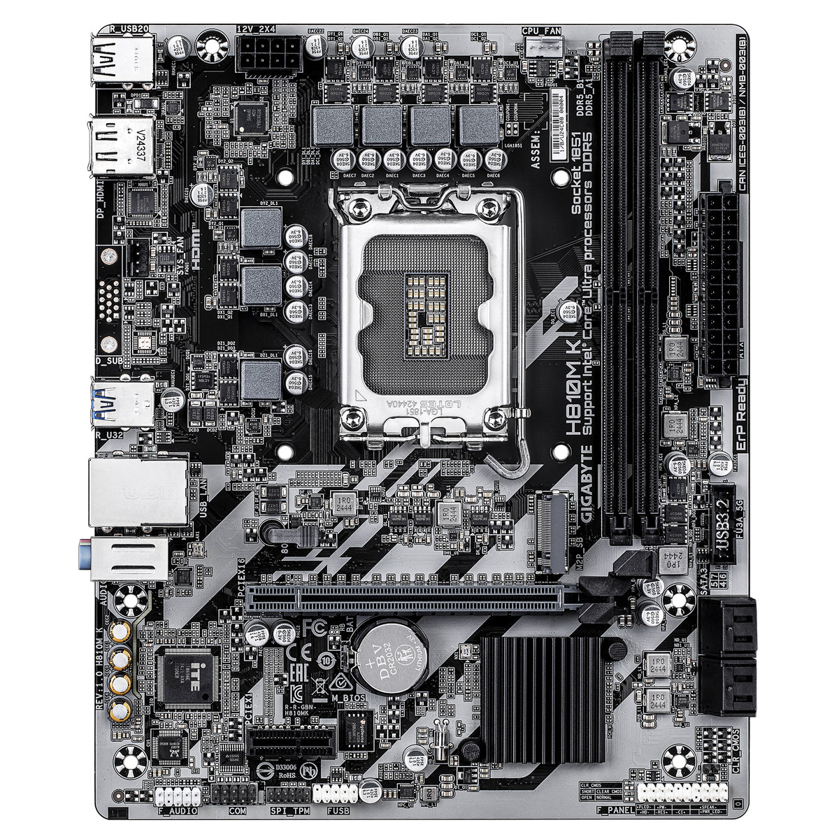 GIGABYTE H810M K placa base Intel H810 LGA 1851 (Socket V1) micro ATX (3)