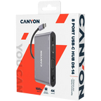 Canyon DS-14 USB 3.2 Gen 1 Tipo C Gris