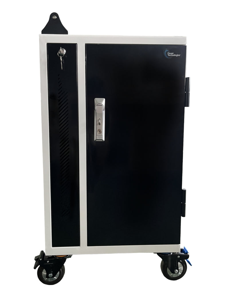 Power Technologies PT-Vert-15-H65C Carro de gestión y carga para dispositivos portátiles Blanco