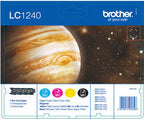 Brother LC1240VALBPRF cartucho de tinta 4 pieza(s) Original Rendimiento estándar Negro, Cian, Magenta, Amarillo (2)