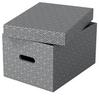 Esselte Aufbewahrungsbox Home M Mittel 3 Stueck Weiss archivador organizador Caja de cartón Gris (2)