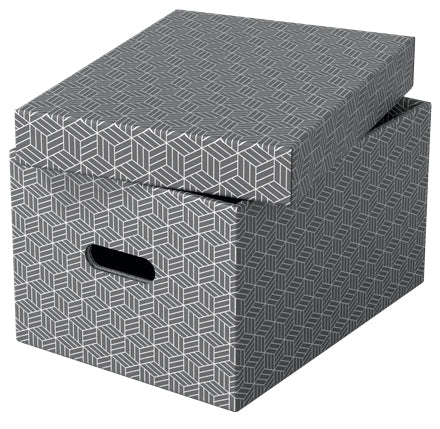 Esselte Aufbewahrungsbox Home M Mittel 3 Stueck Weiss archivador organizador Caja de cartón Gris (2)