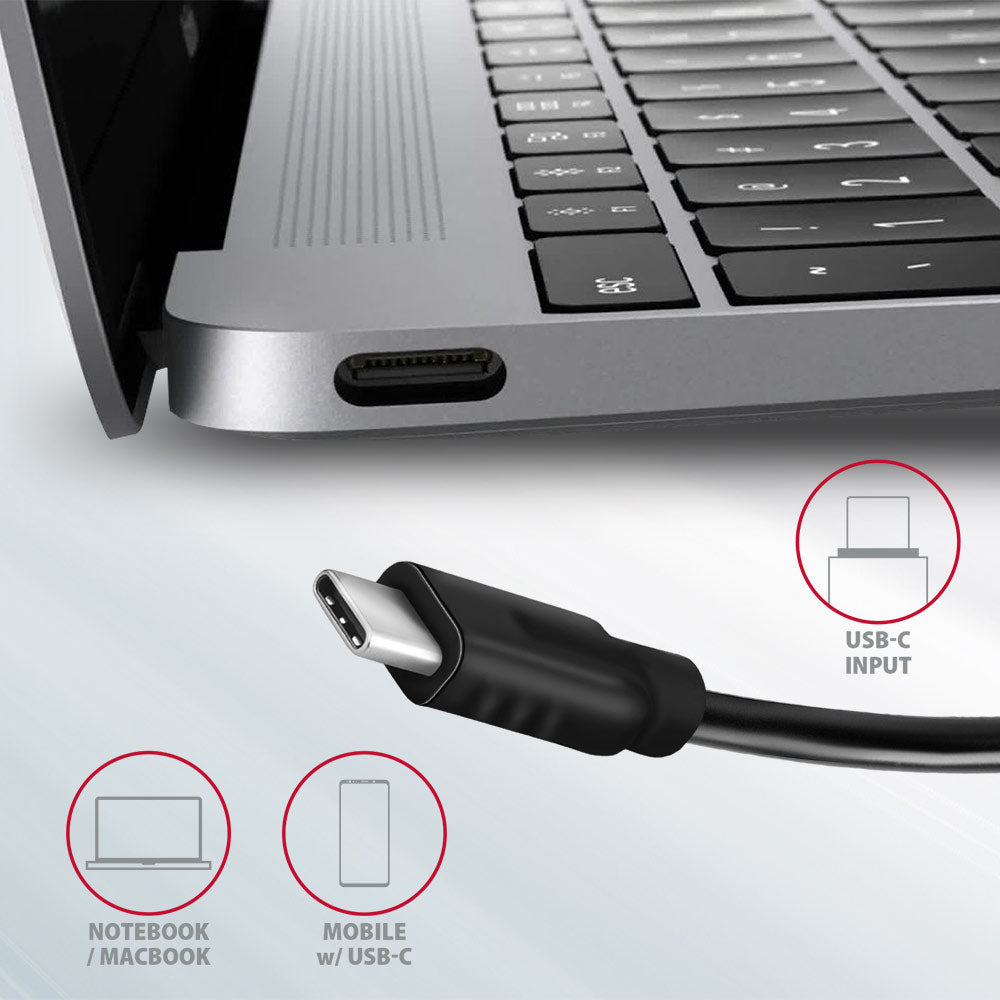 Axagon HMC-5G2 base para portátil y replicador de puertos Alámbrico USB 3.2 Gen 2 (3.1 Gen 2) Type-C Gris (9)