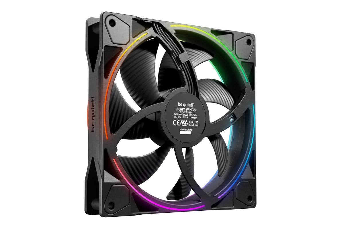 be quiet! Light Wings 140 mm PWM Reverse Black Carcasa del ordenador Ventilador