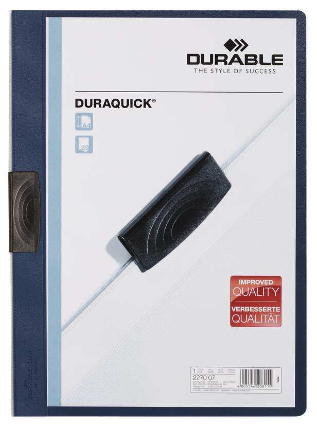 Durable 227007 Tapa para informes Polipropileno Azul marino