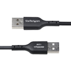 StarTech.com USB2AC30CMBK cable USB USB 2.0 0,3 m USB A USB C 0,48 Gbit/s 15 W Negro (5)