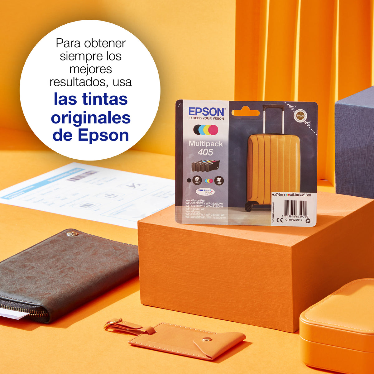Epson 405XL DURABrite Ultra Ink cartucho de tinta 1 pieza(s) Original High (L) Yield Negro (2)