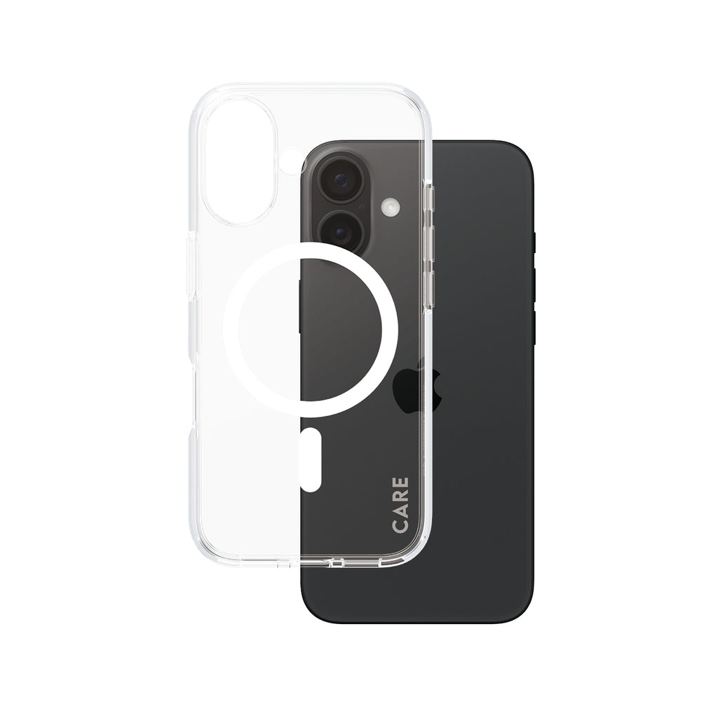 PanzerGlass CARE™ by ® Funda Urban Combat Transparente con MagSafe Blanco iPhone (1337)