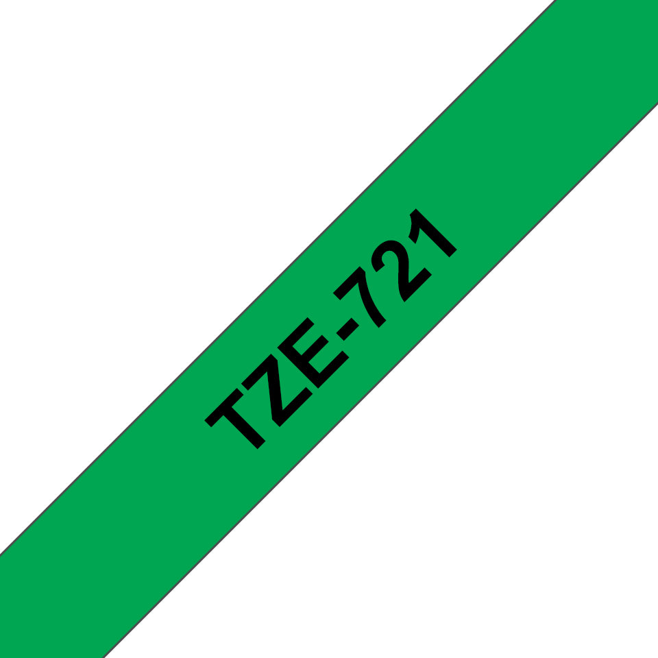 Brother TZE-721 cinta para impresora de etiquetas Negro sobre verde (2)