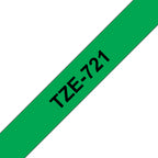 Brother TZE-721 cinta para impresora de etiquetas Negro sobre verde (2)