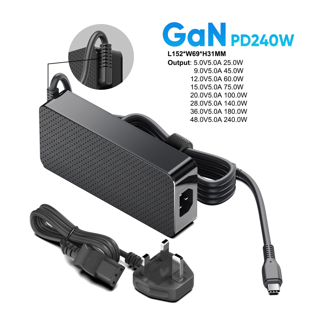 Origin Storage OS-C240W adaptador e inversor de corriente Interior 240 W Negro (4)