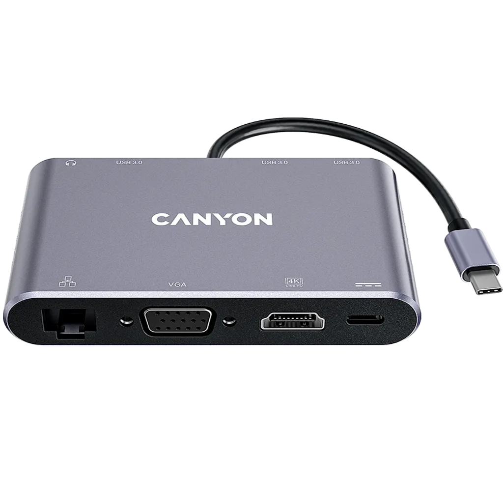 Canyon DS-14 USB 3.2 Gen 1 Tipo C Gris