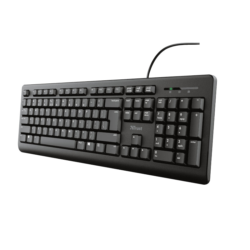 Trust TK-150 teclado Universal USB QWERTY Inglés del Reino Unido Negro
