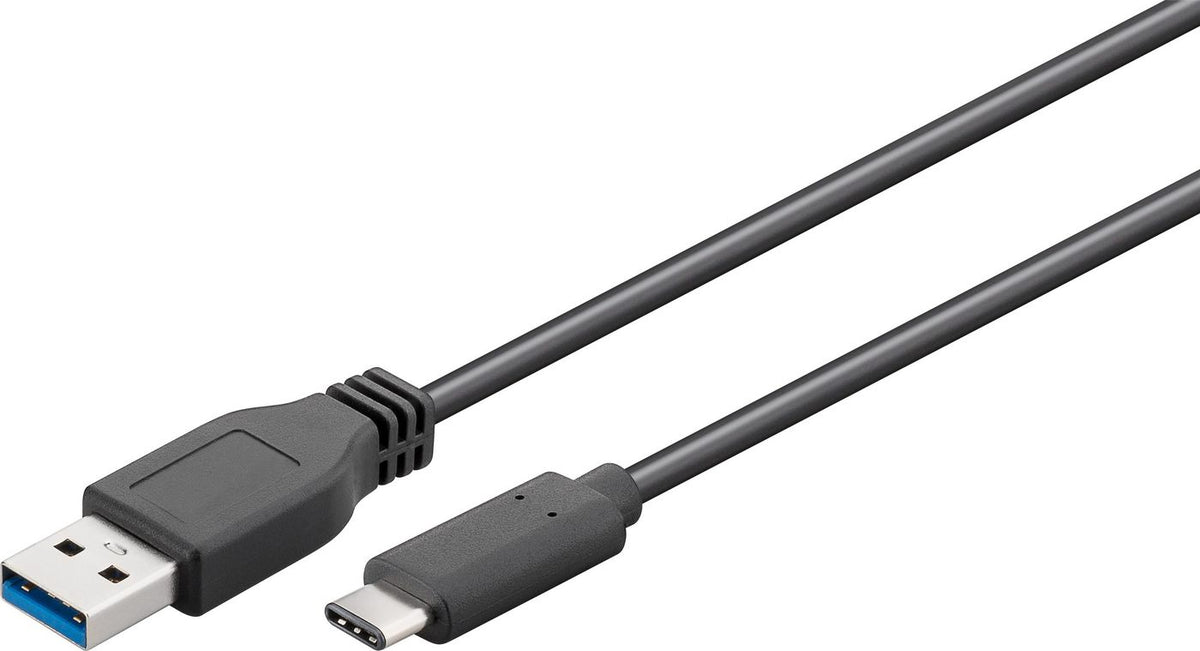 Microconnect USB3.1CA05 cable USB USB 3.2 Gen 1 (3.1 Gen 1) 0,5 m USB C USB A Negro (2)