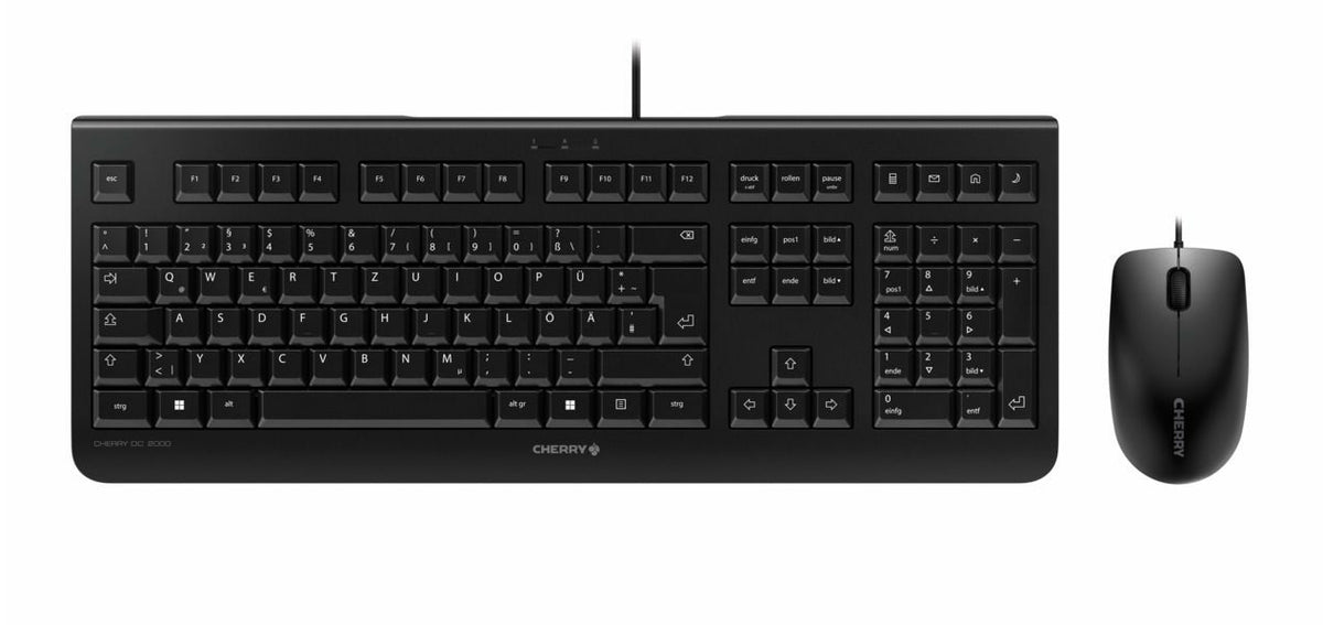 CHERRY DC 2000 teclado Ratón incluido Hogar / Oficina USB QWERTZ Húngaro Negro